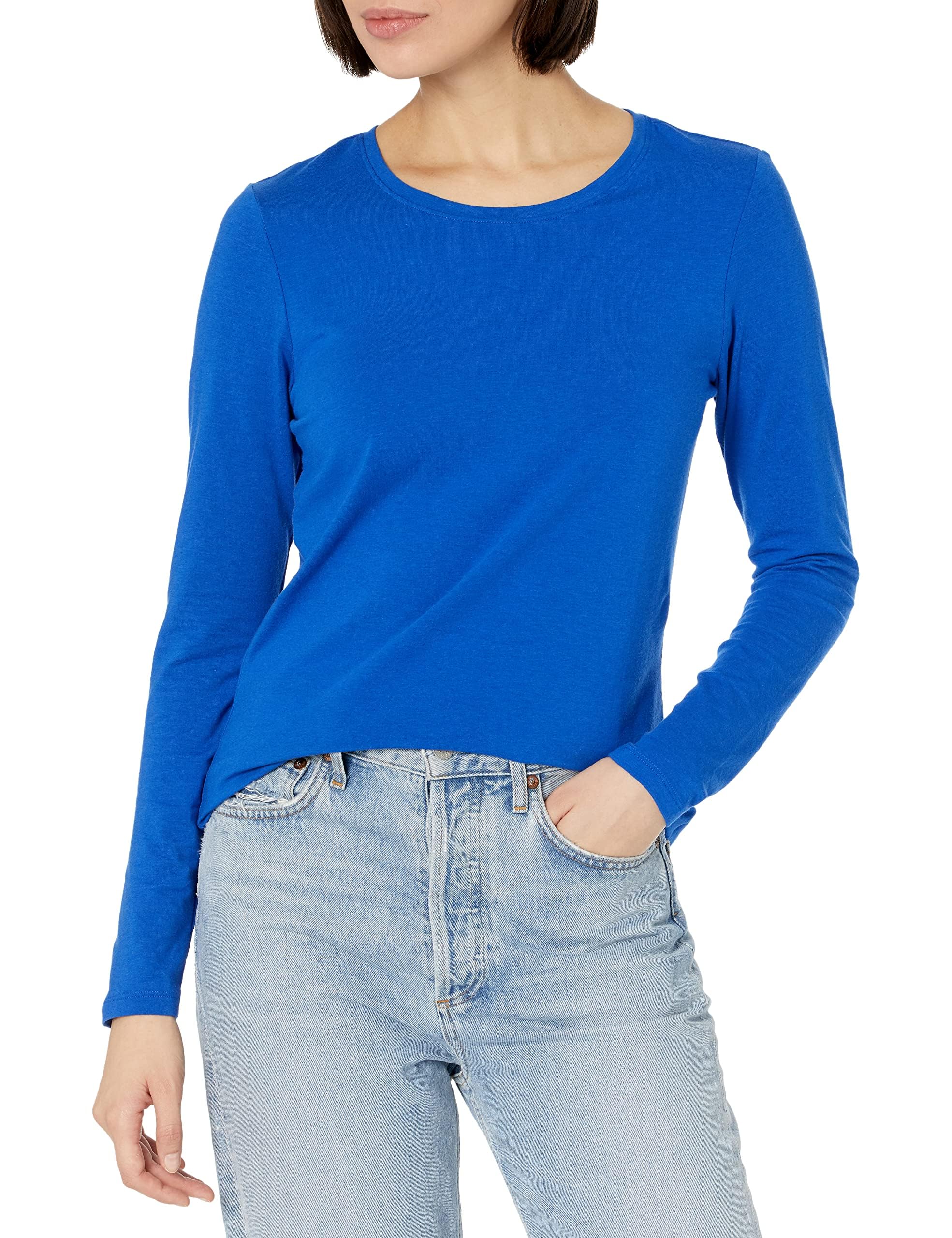 Amazon Essentials Women's Regular-Fit Long-Sleeve Crewneck T-Shirt (Available in Plus Size) — view 21