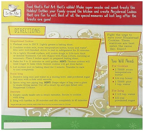 Miniatura 3 de In the Mix - Kit de galletas de jengibre, ninja, 9.5 onzas