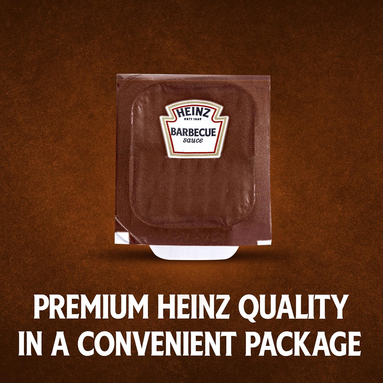 Heinz BBQ Sauce Dip Cup Single Serve Packet (1 oz Packets, Pack of 100)