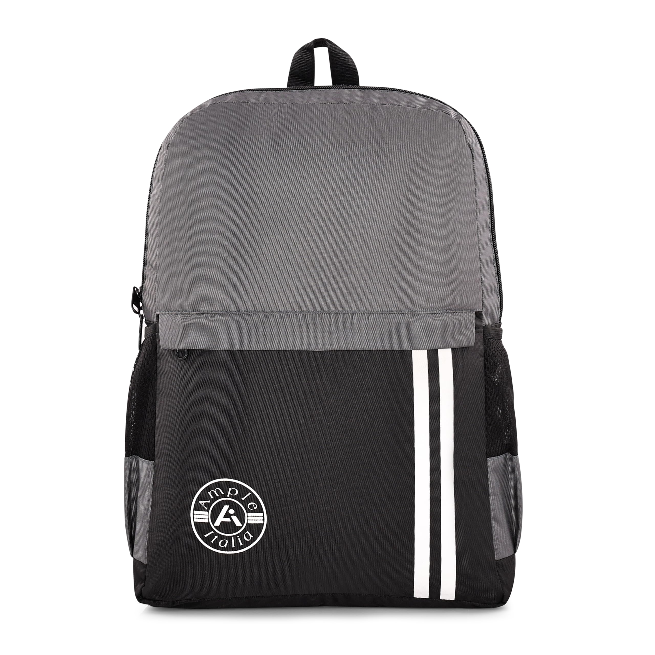 Backpack | Padded Shoulder Straps | Ergonomic Design | 3 Main Compartments | 40L | For Office | Grey & Black-image-43