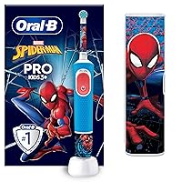 Oral-B Spazzolino Elettrico Ricaricabile Pro Kids con personaggi Marvel Spider