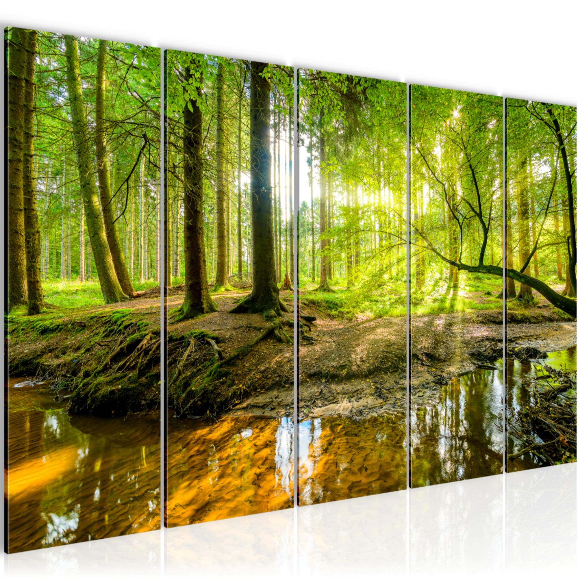 Runa Art A Wall Rt Forest Landscape Canvas Picture Non-Woven Wall Decoration For Living Room Nd Bedroom 611756