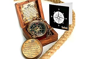 To My Son Compass, Engraved Compass for Graduation, Inspirational Gift for Son...