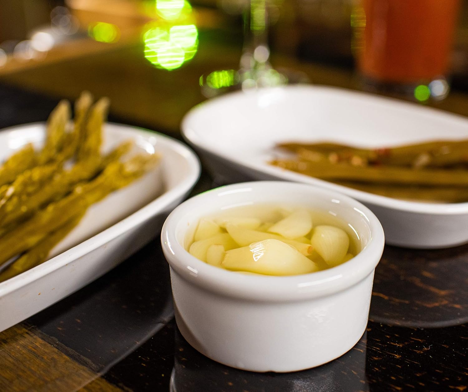 Olivers Gourmet Pickled Garlic Gift Set - Mustard Dill, Sicilian and Jalapeno Garlic, Three 8 oz Jars_AB