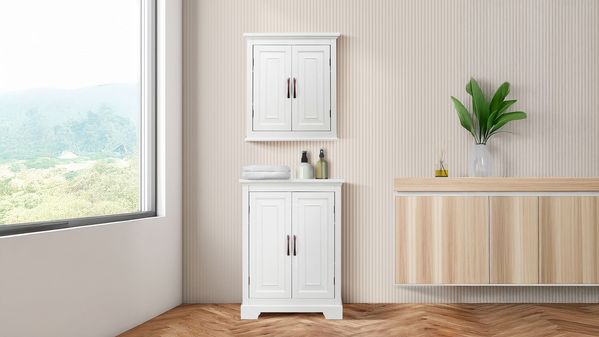 Amazon.com: Teamson Home St. James Removable Wood Wall Cabinet 2