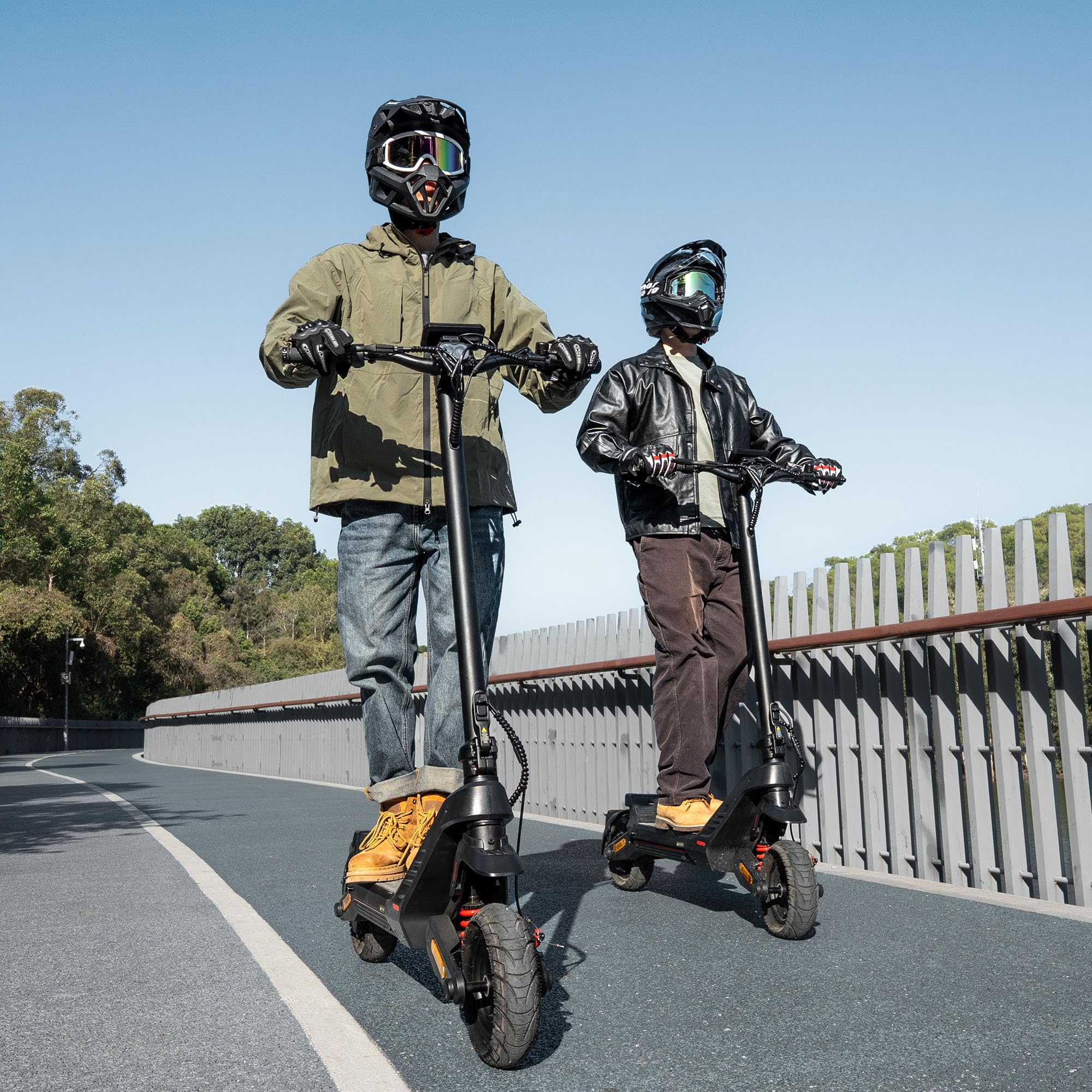 ENGWE Y700 Monopattino Elettrico da 500W, Dotato di Bluetooth e Controllo APP, Sblocco NFC, Batteria da 48V 18.2Ah, Doppia Sospensione e Doppi Freni a Disco Scooter Elettrico