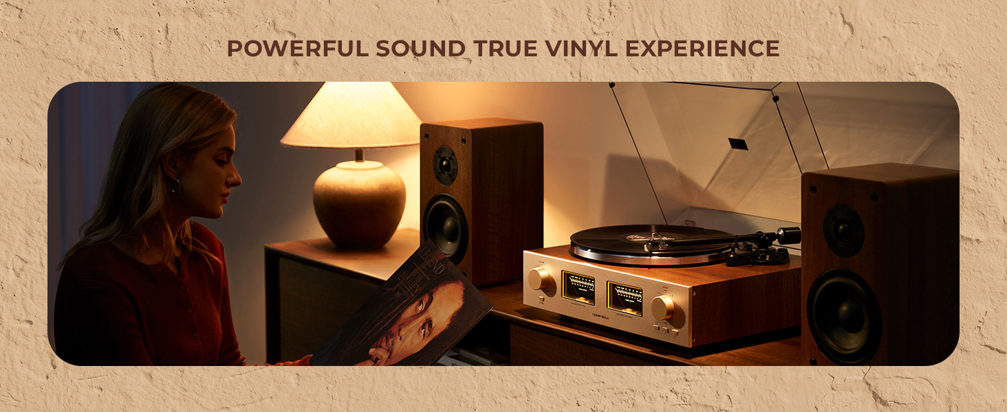 Amazon.com: QLEARSOUL HiFire X Vinyl Record Player, Audiophile