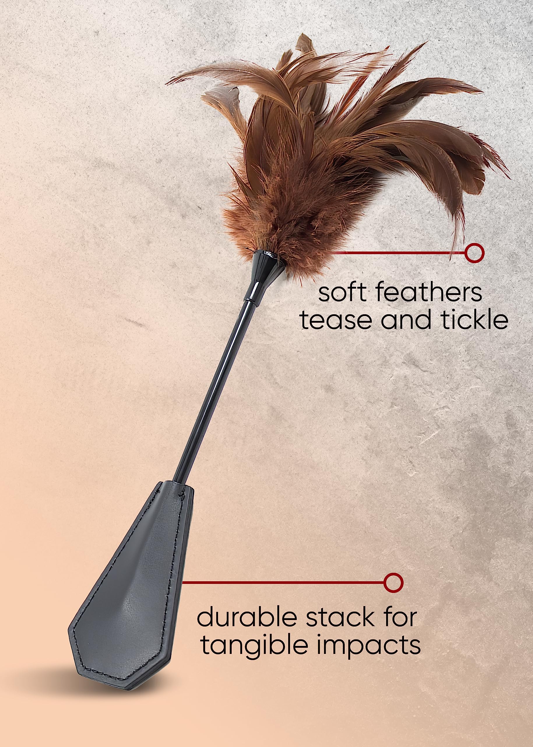 Amazon.com: Sex Feather Tickler Adult Sex Toy for Bedroom Play Faux Feather  Ticklers Teasers Fetish Flogger Spanking Paddle 15