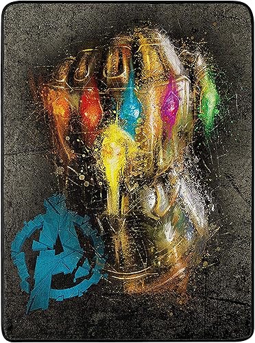 Manta Marvel Avengers de micro raschel, de 114cm x 152cm, multicolor