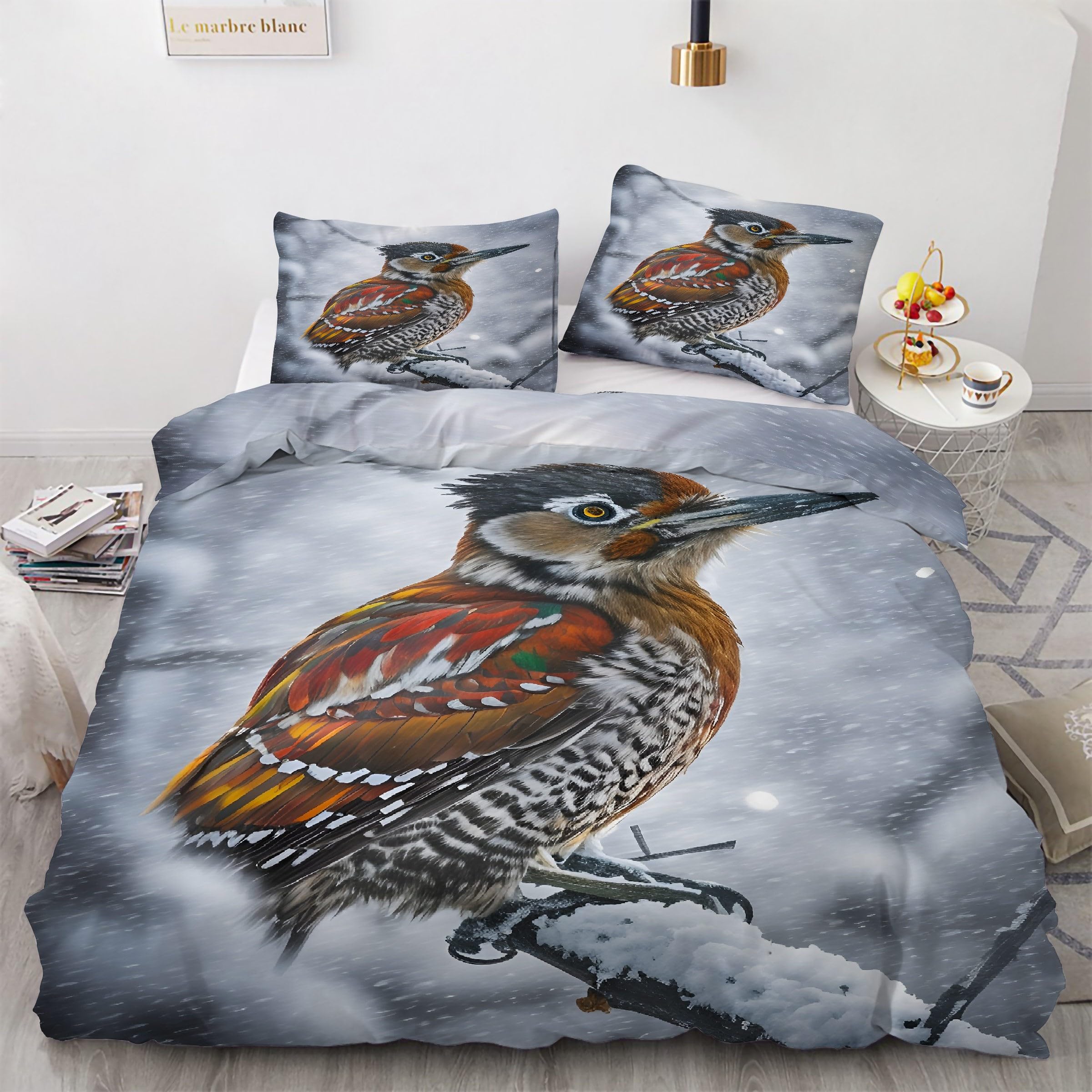 Parure de lit 90x190 cm facile à laver avec fermeture éclair pour lit enfant