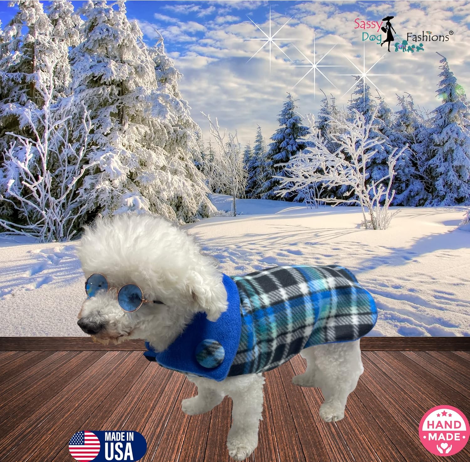 Fleece Dog Coat, Custom Fleece Dog Sweater for Girls and Boys Small-Medium-Large Dogs