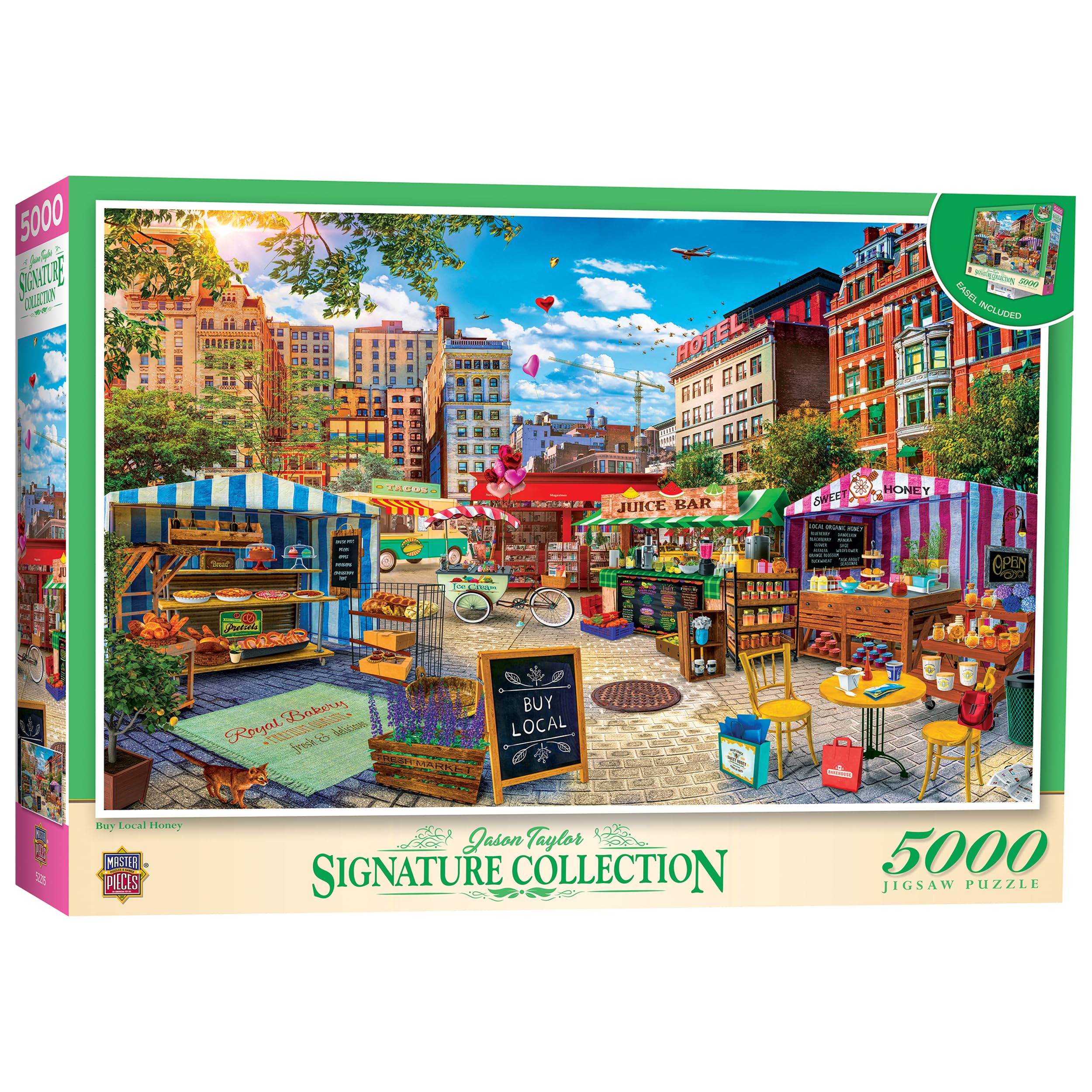 MasterPieces 5000 Piece Jigsaw Puzzle for Adults, Family, Or Kids - Buy Local Honey - Manufacturer Defect - 40"x60"