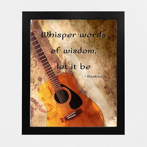 Miniatura 5 de Whisper Words of Wisdom - Retro Music Wall Decor, This Ready to Frame Retro Guitar Photo Print Music Wall Art Poster is Ideal For Music Room,