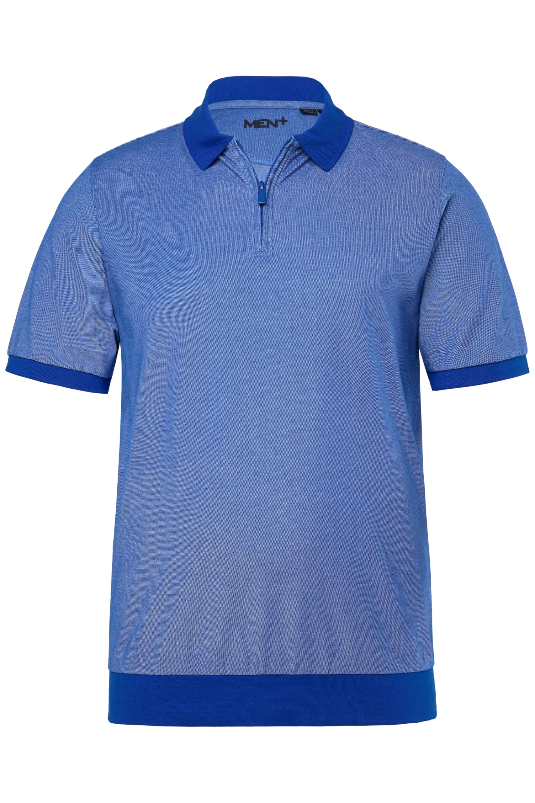 Men Plus Herren große Größen Übergrößen Menswear L-8XL Poloshirt, Bauchfit, Pikee, Zipper, Halbarm 844934