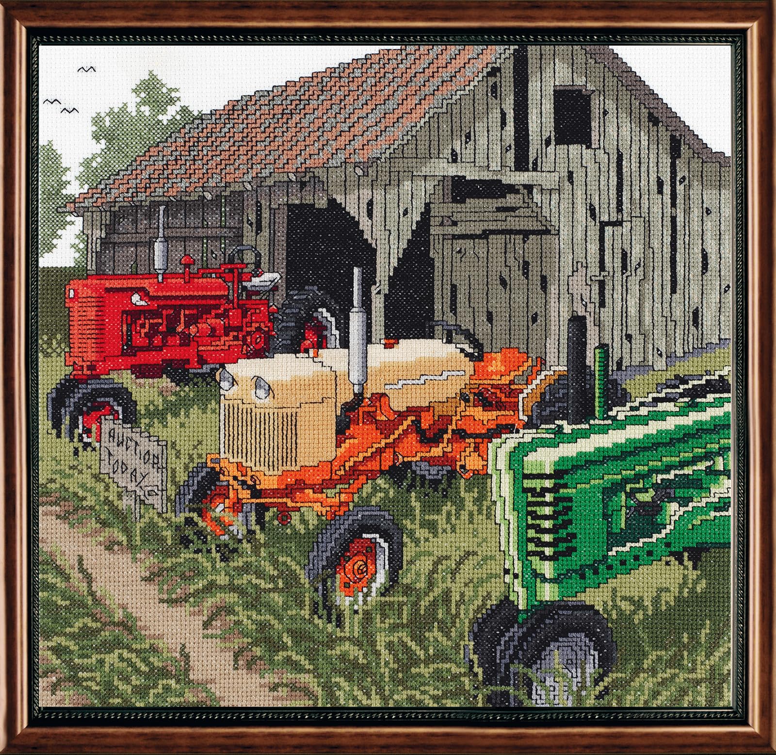 Janlynn Counted Cross Stitch Kit, Auction Day 11-1/4" x 10-1/2"