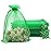 Jexila 100PCS Sheer Green Organza Gift Bag 5\'\'X7\'\' Mesh Bags Drawstring St.Patrick\'s Day Goodie Candy Treat Bag St.Patricks Party Favor