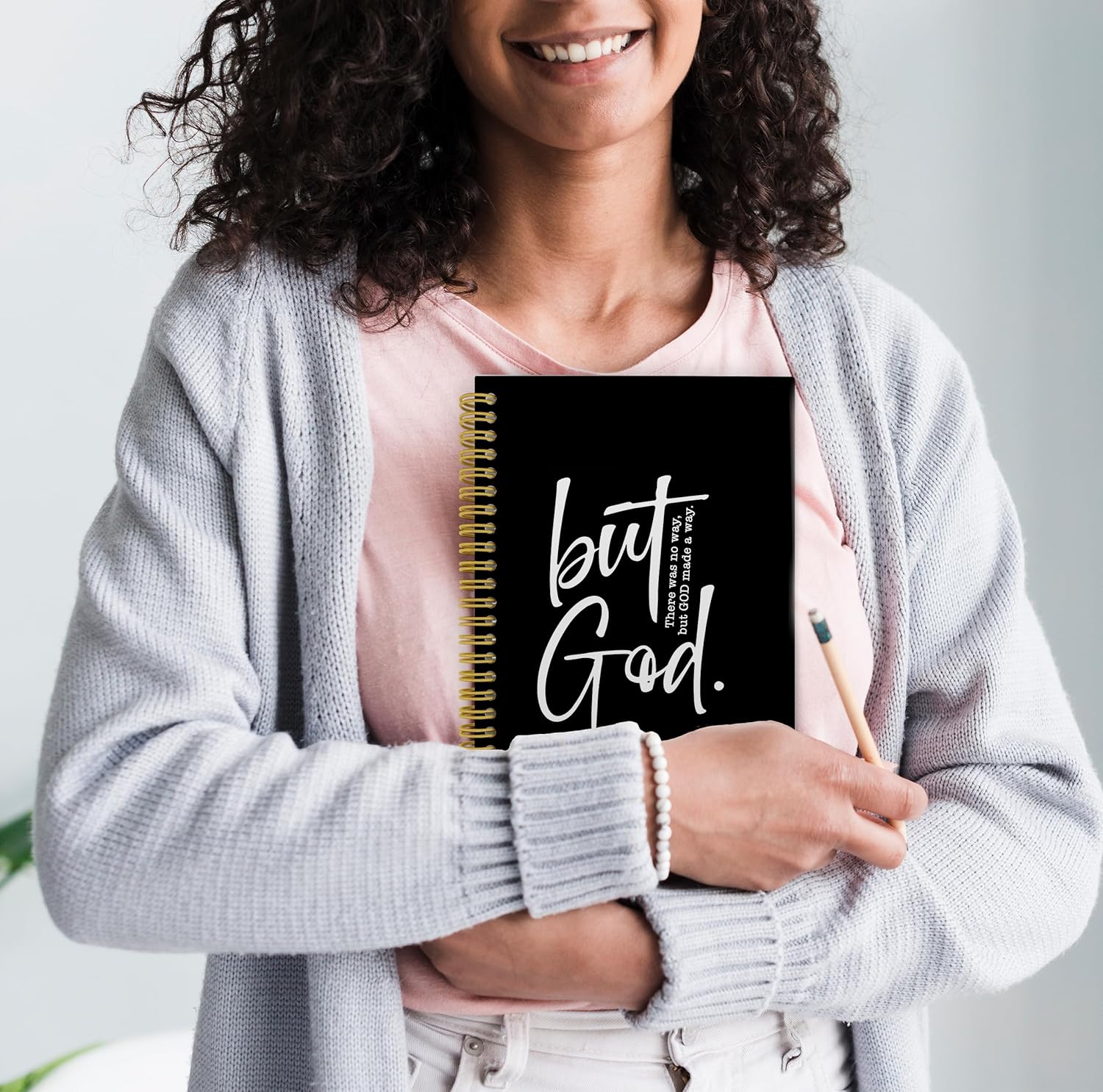 Inspirational Christian Bible Journals for Women Men, but God Christian Notebook, Prayer Journal for Women Men, Bible Notebooks for Note Taking, Spiral Notebook 5.5x8.3 with 164 Pages - Image 5
