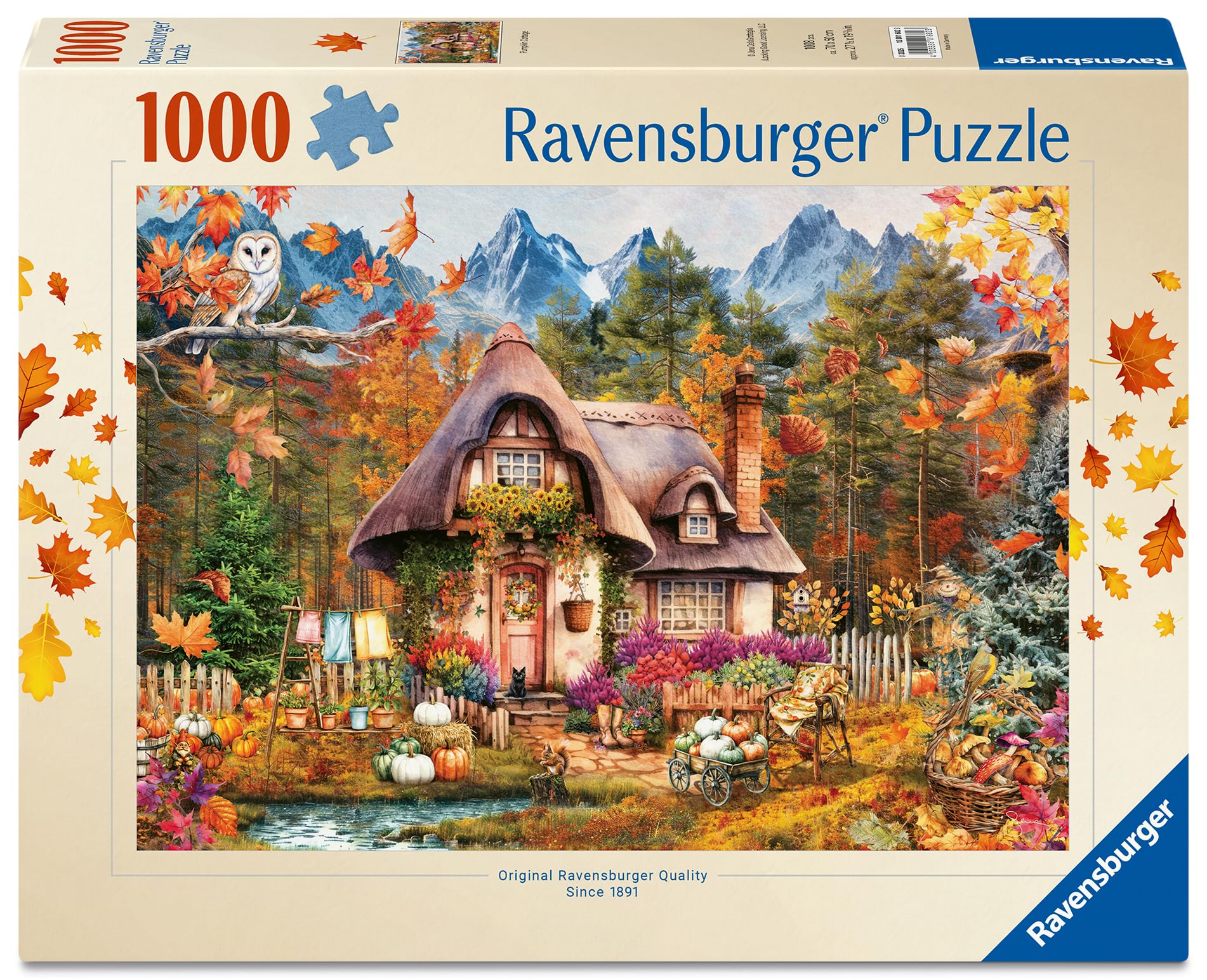 Amazon.com: Ravensburger Pumpkin Cottage 1000 Piece Jigsaw Puzzle