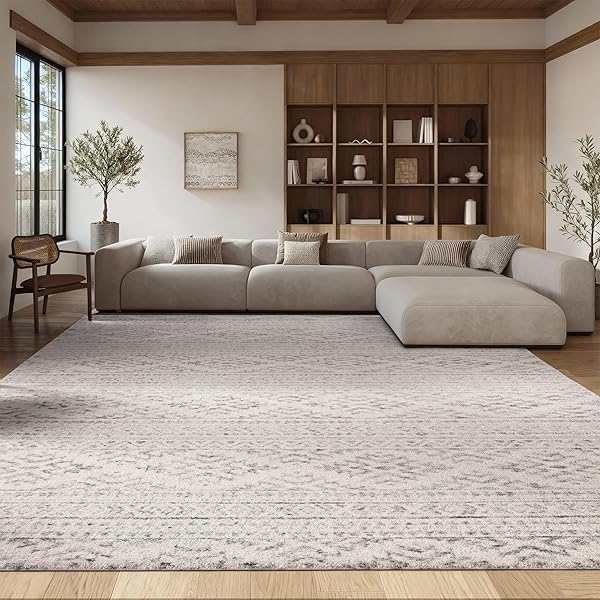 Modern Grey Rug Ideas for Living Room Looks 19 Moroccan Tribal Ivory and Grey Rug