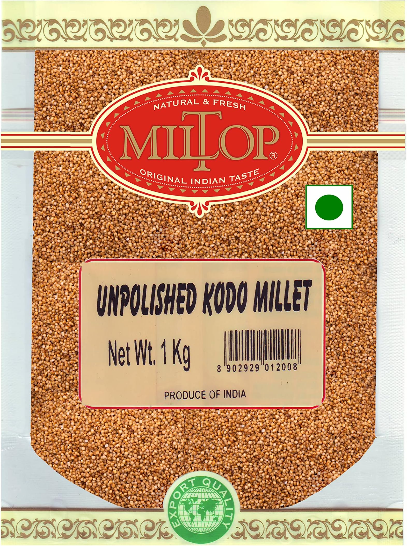 Miltop Unpolished Kodo Millet 1 kg
