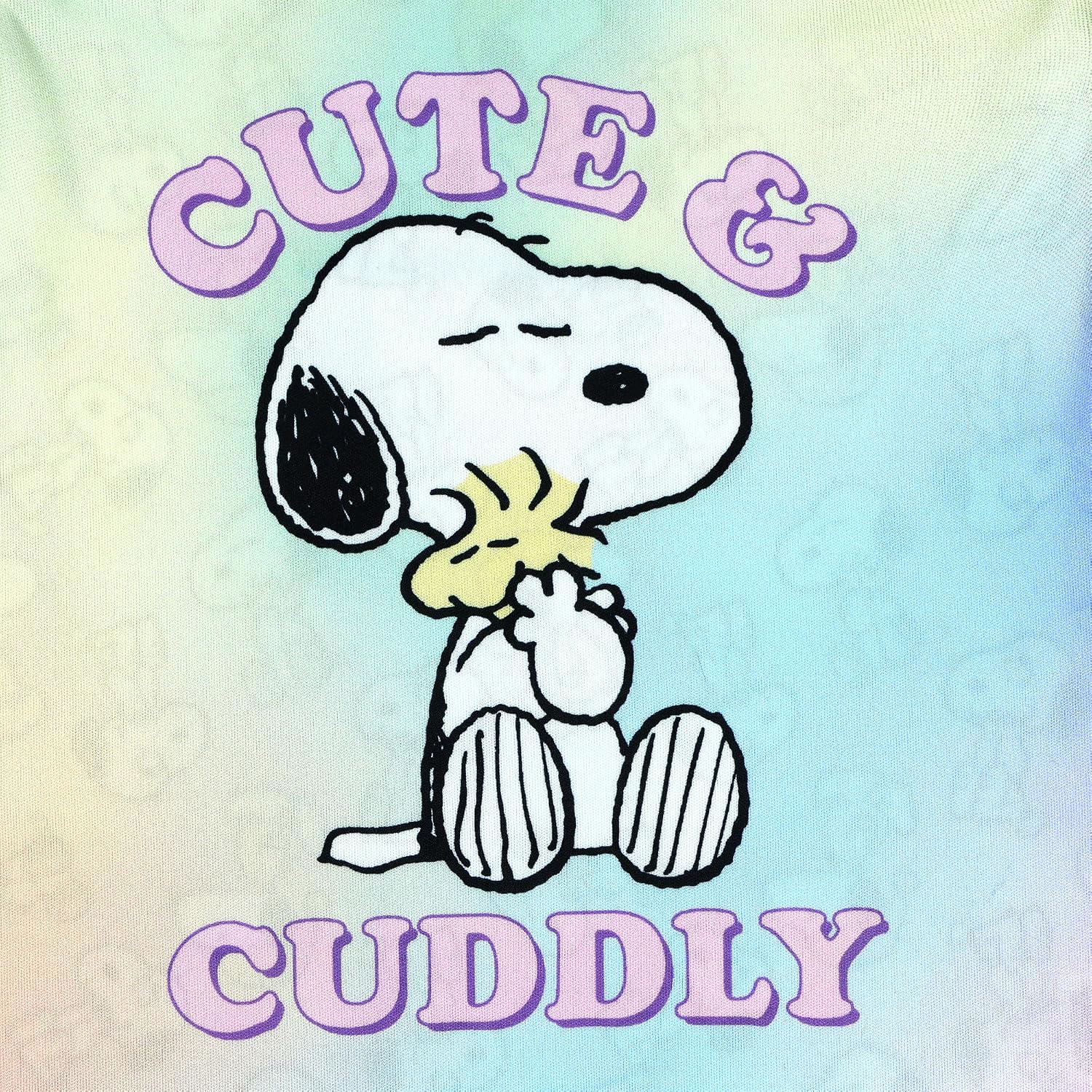 INTIMO Peanuts Pajamas Toddler Girls Snoopy and Woodstock Cute & Cuddly Ruffled Short Sleep Set