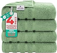 Vista 110 de American Soft Linen Juego de toallas de lujo de 6 piezas, 2 toallas de baño, 2 toallas de mano y 2 toallas pequeñas, toallas turcas 100% algodón