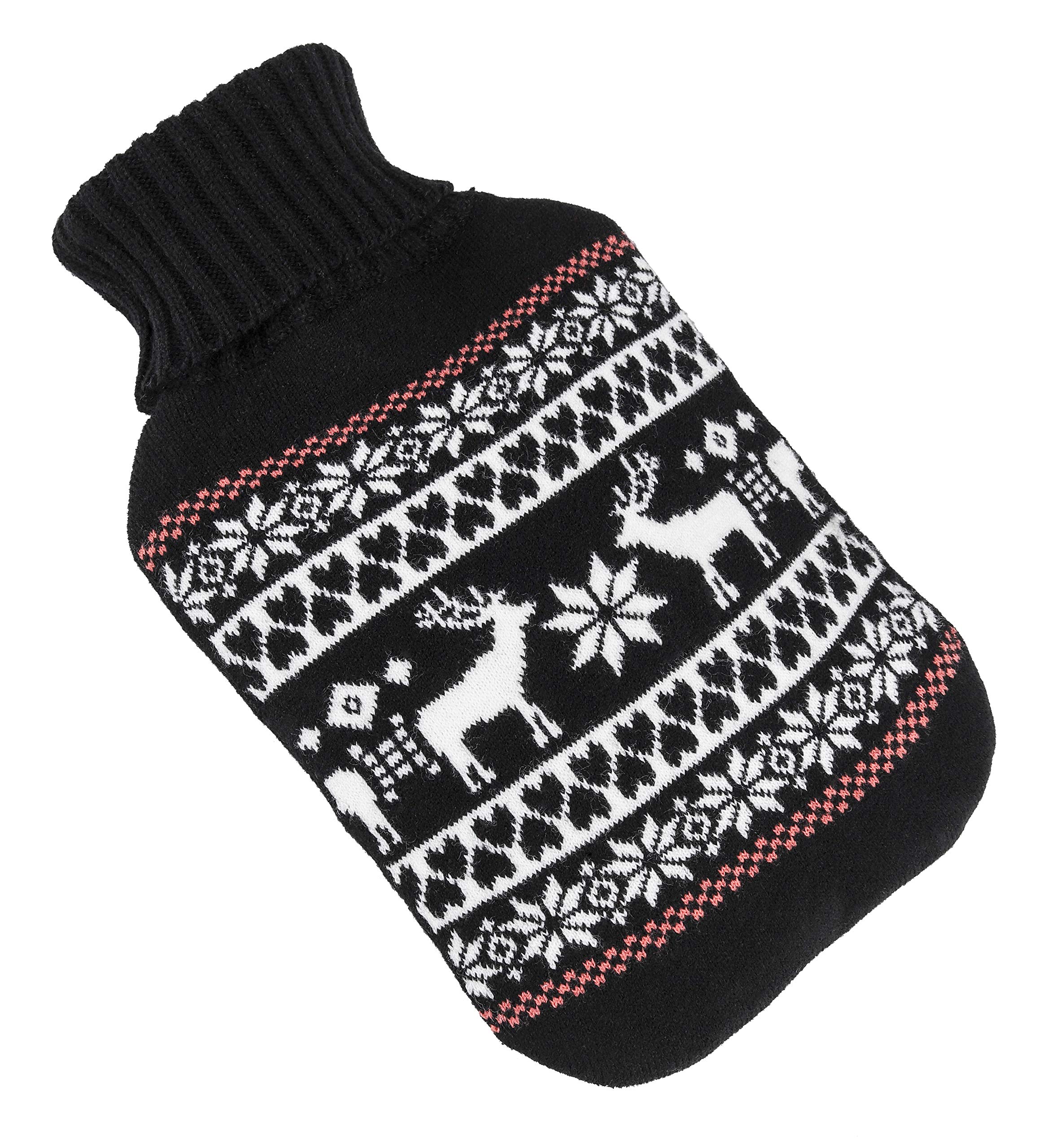 Bambelaa! Set Of 2 Large Heat Bottles Bed Bottles Fleece Cover White - View #7