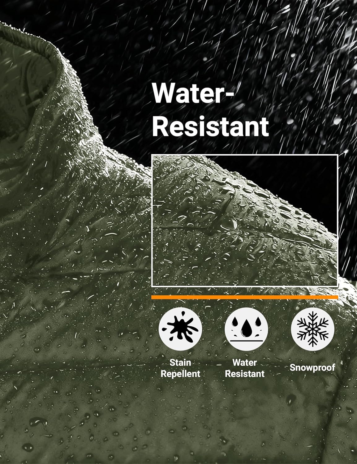 MAGCOMSEN Men’s Lightweight Puffer Jacket Hooded Warm Winter Coat Quilted Lined Water-Resistant Full Zip Bubble Jackets