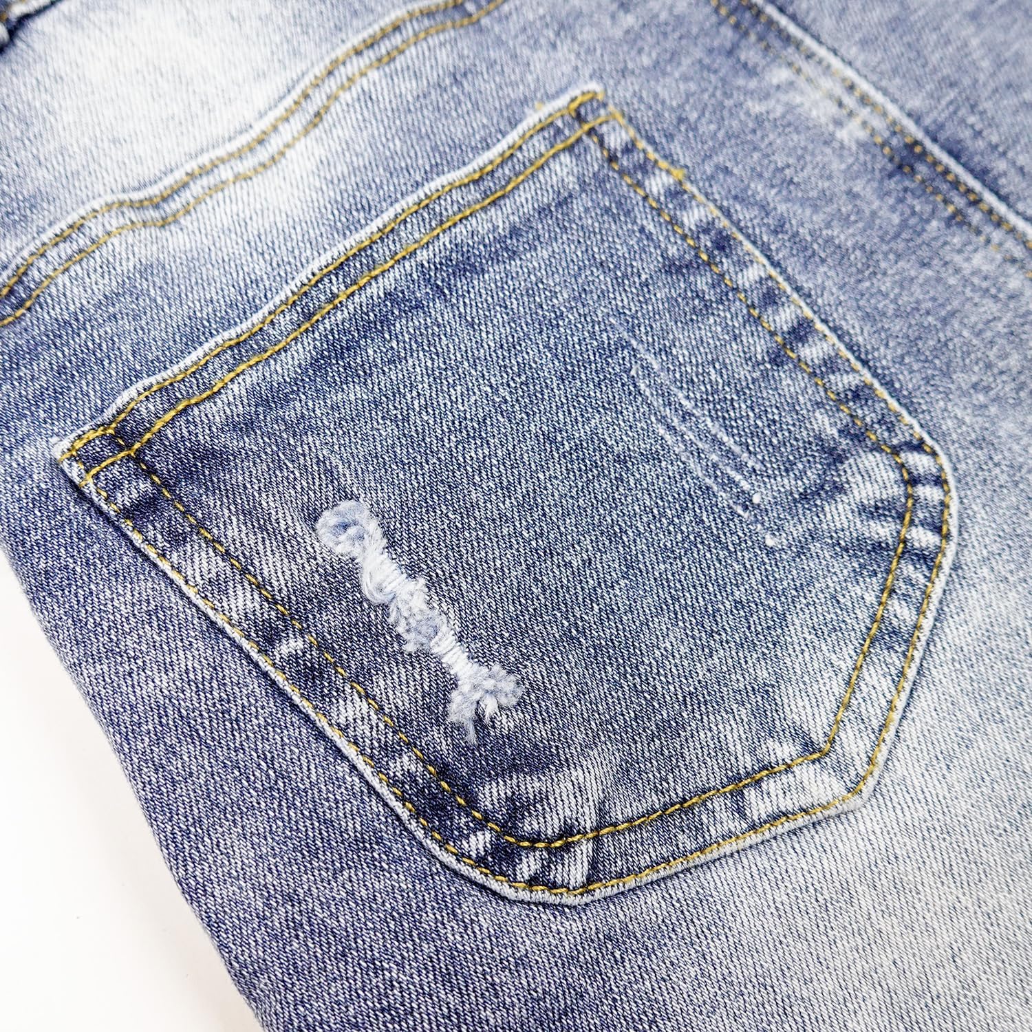 KIDSCOOL SPACE Girls Denim Skirt,6-14T Little Big Girls Ripped A-line Jean Overall Dress - Image 4