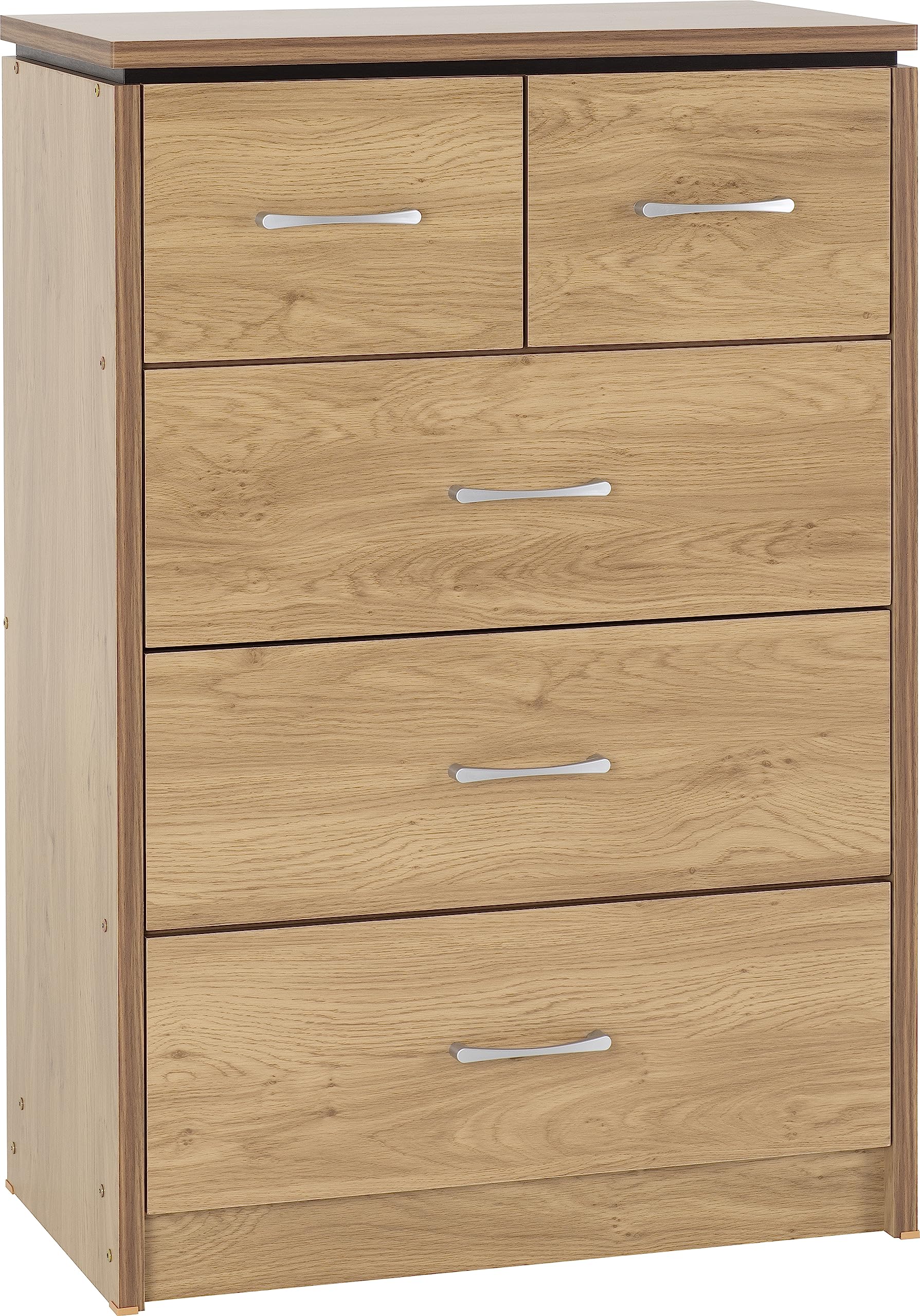 Seconique Charles Oak 32 Chest of Drawers