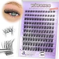 Vista 9 de Kit de extensión de pestañas para bricolaje, pestañas individuales con sello de pestañas y sello, kit de extensión de pestañas rizadas D, kit