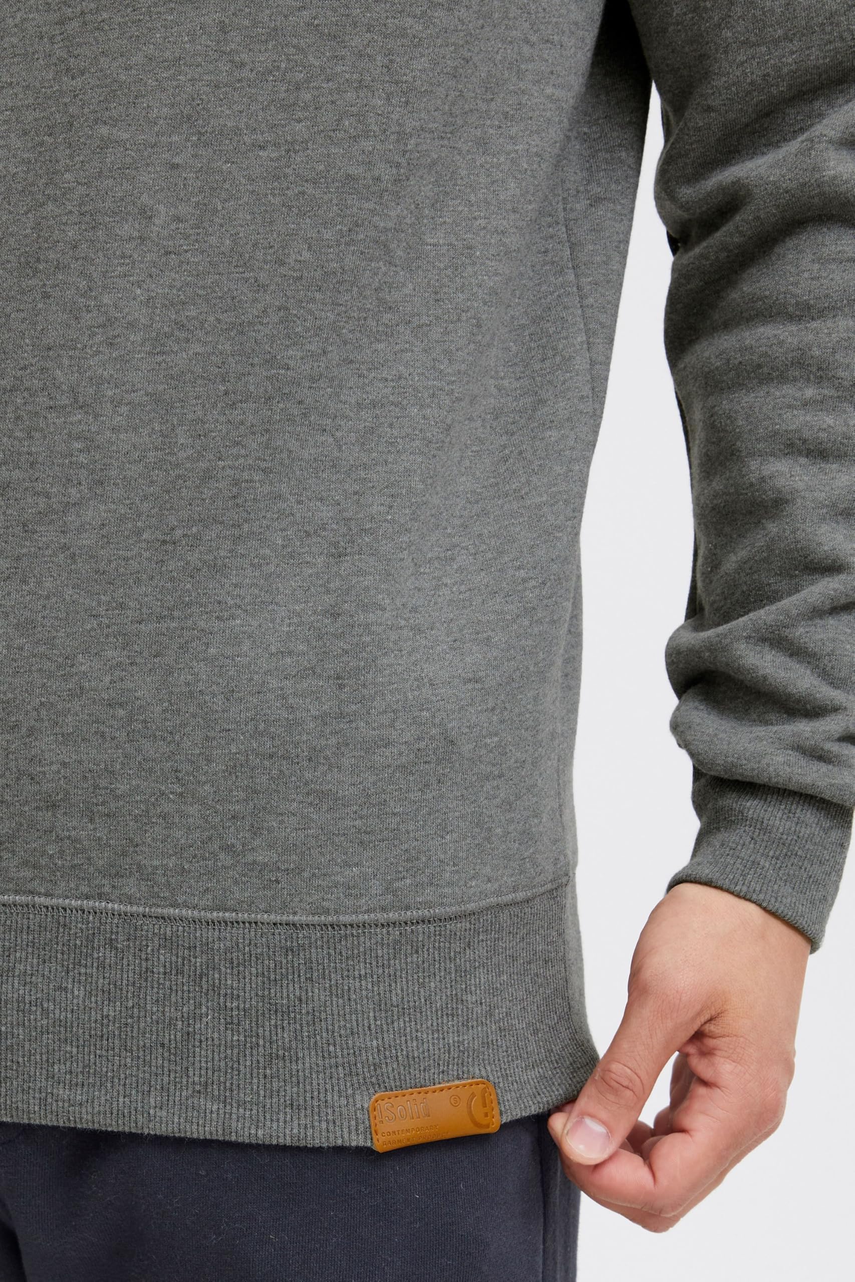 !Solid Trip Jersey Sudadera Suéter para Hombre con Cuello Redondo con Forro Polar Suave Al Tacto