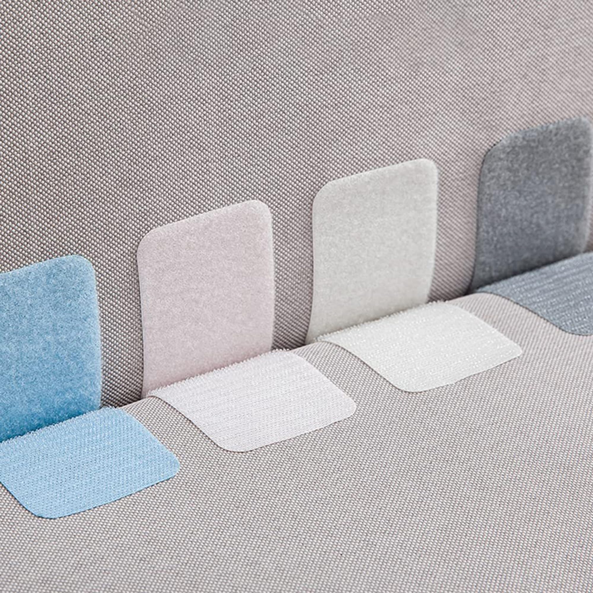 ARQIVO® Reusable Rug Grippers Sofa Cushion Fasteners, Washable Rug Pads Carpet Stickers, Fixed Non-Slip for Wooden and Hard Floors, Floor Mats, Tile Floors, Carpets,Grey, Pack of 10 2