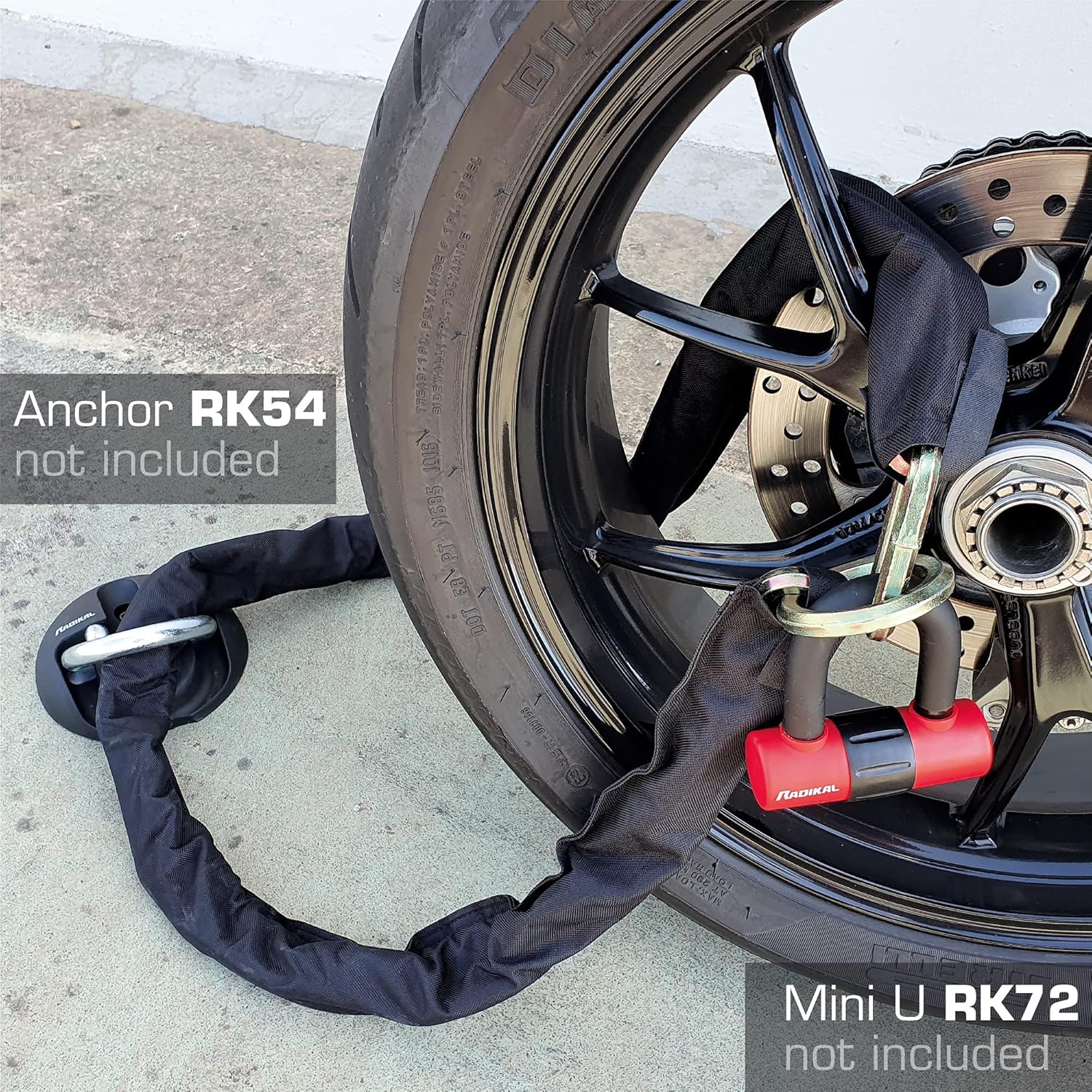 Top Brands Radikal RK11170L Anti-Theft Chain Motorcycle Ø11 mm Hex Loop 170 cm Buy 1 get 1 Radikal RK11170L Anti-Theft Chain Motorcycle Ø11 mm Hex Loop 170 cm