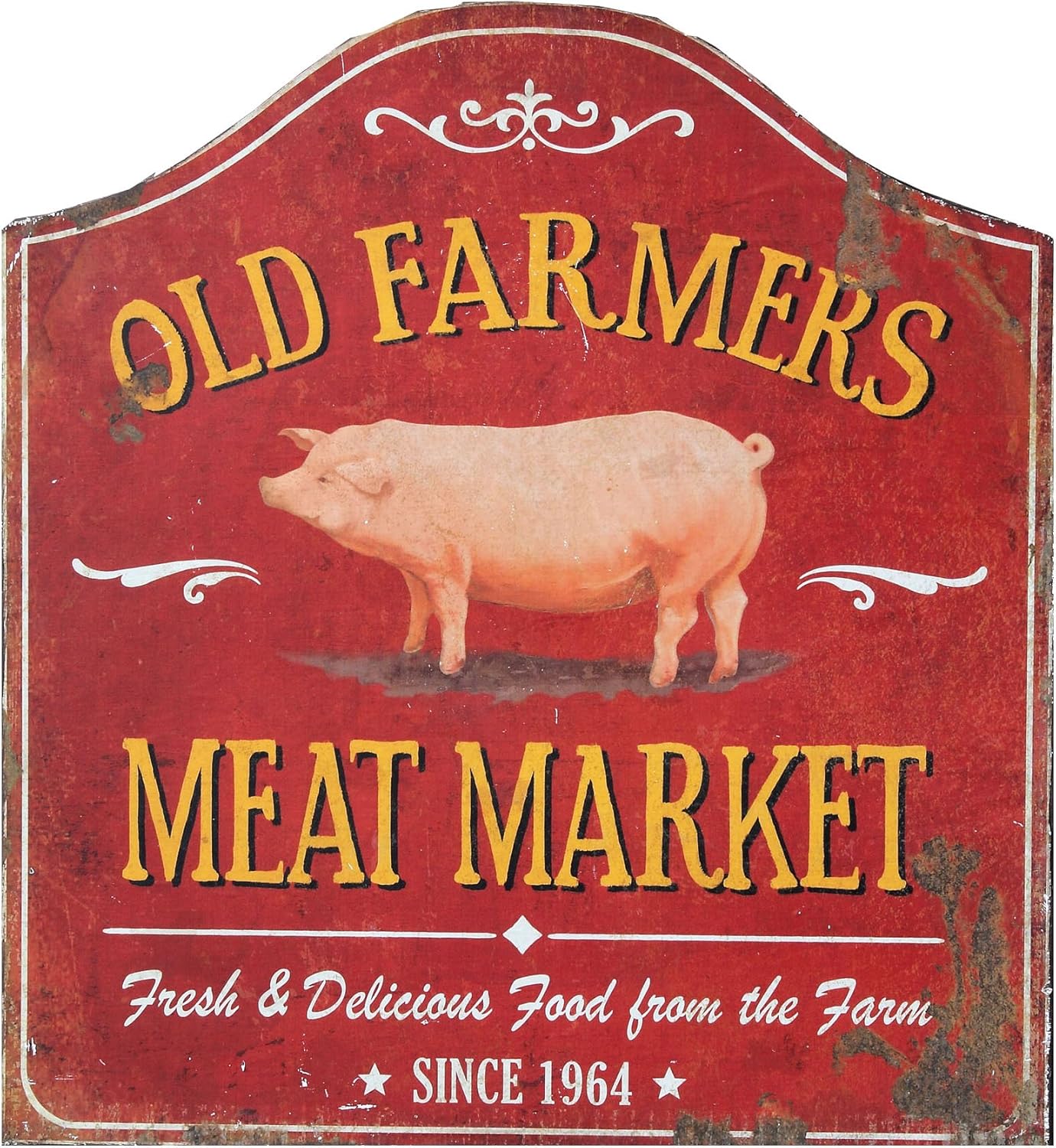 Creative CoOp DA2865 Metal Wall Farm Sign, 22 by 24Inch
