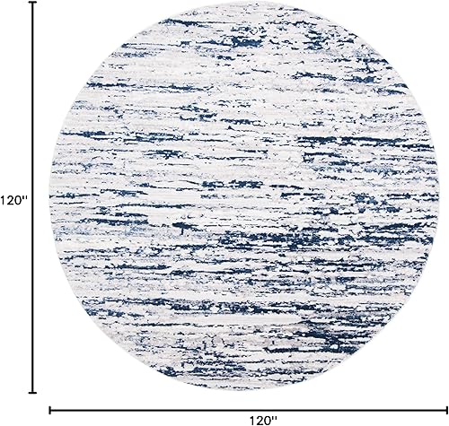 Miniatura 51 de SAFAVIEH Amelia Collection - Alfombra de área de 9 x 12 pies, gris y azul marino, diseño abstracto moderno, no desprende pelusa y de fácil cuidado