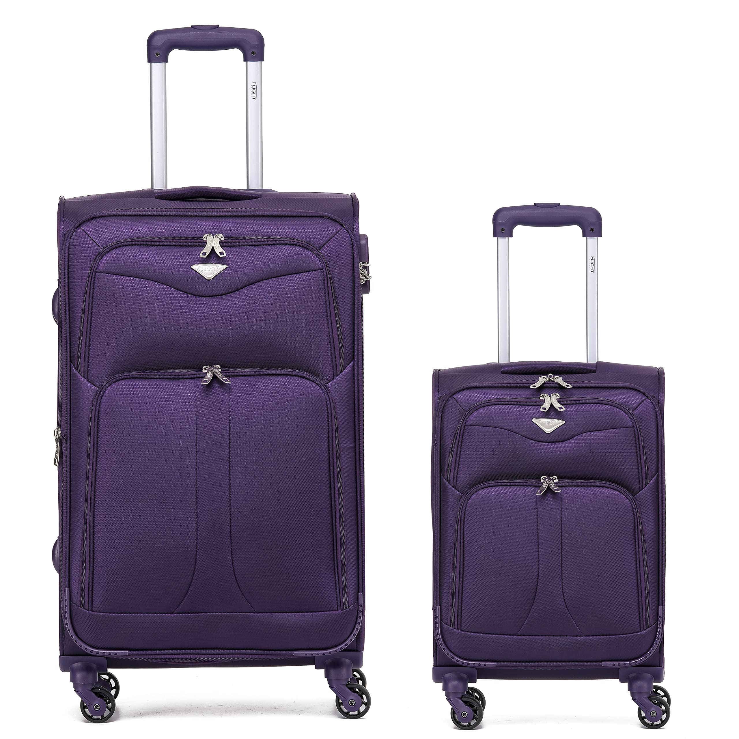 Flight Knight Lightweight 4 Wheel 800D Soft Case Suitcases Anti Crack Cabin & Hold Luggage Options Approved for Over 100 Airlines Including easyJet, BA & Many More! — view 84
