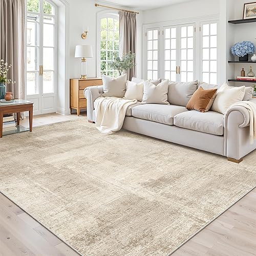 Miniatura 18 de zesthome Alfombras de 8 x 10 pulgadas para sala de estar, alfombra lavable con respaldo antideslizante, alfombra de área moderna abstracta,