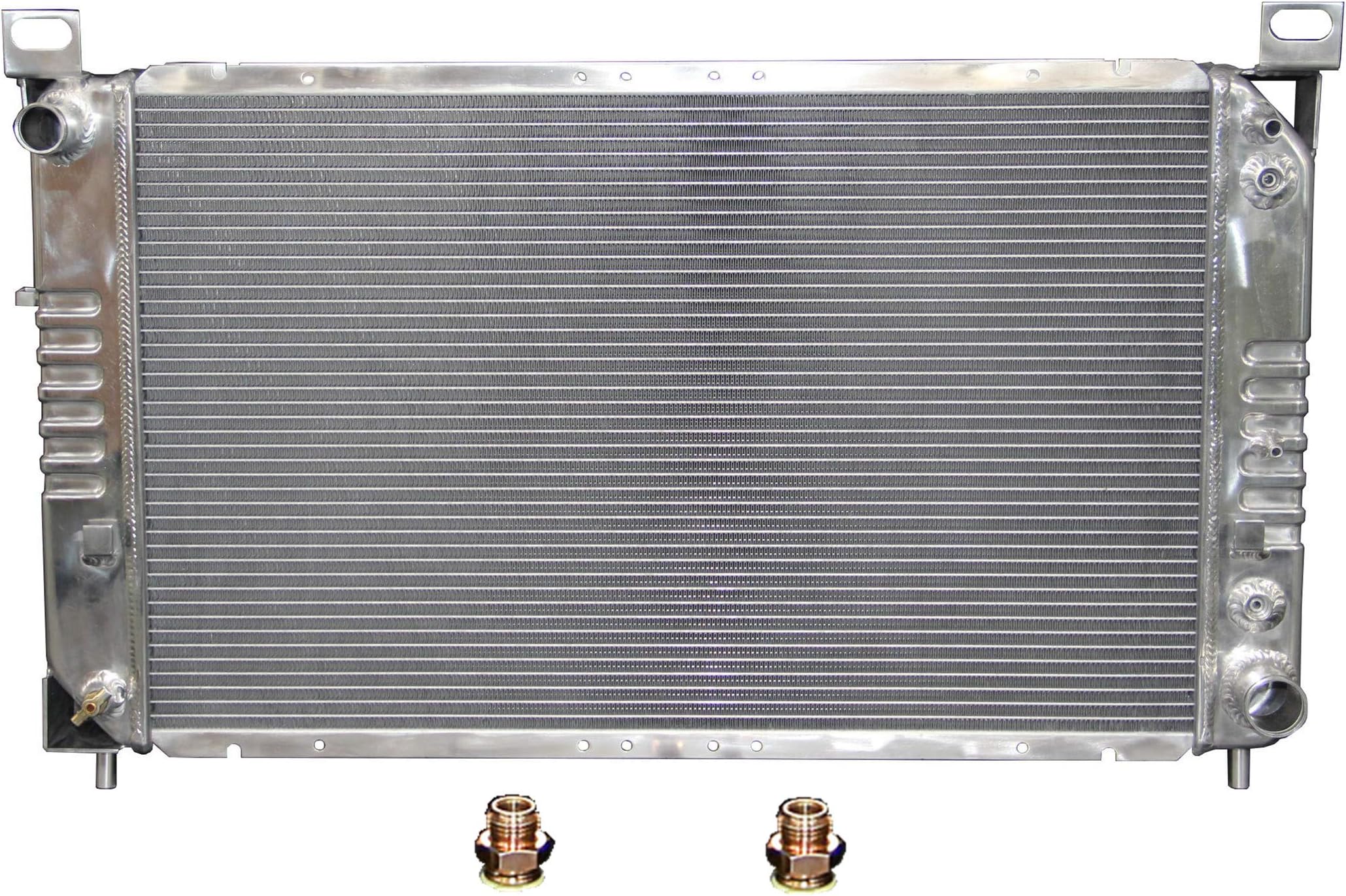 Polished KKS2334 3 Rows Aluminum Radiator 1999-2012 Chevrolet Silverado1500 / Suburban/Tahoe/Yukon