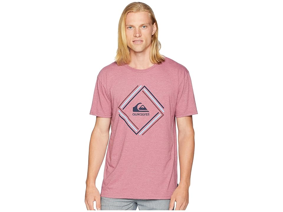 

Quiksilver Solid Edge Tee (Mellow Mauve Heather) Men's T Shirt