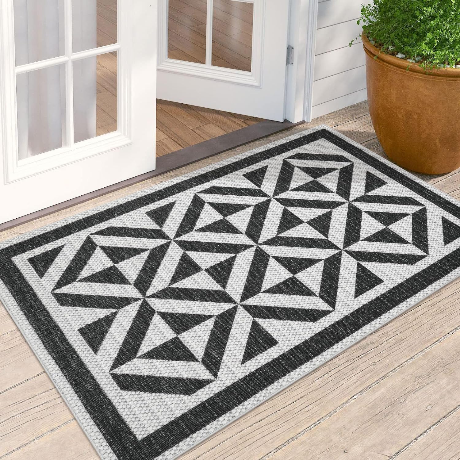 OJIA Washable Entryway Rugs Indoor Door Mat 32" x 48", Non