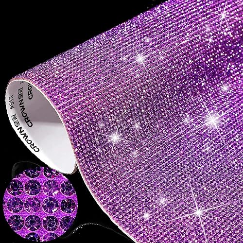 Vista 156 de Outus 12000 piezas de lámina de strass Bling Bling, calcomanías de strass, autoadhesivas, calcomanías para decoración de autos DIY, calcomanías