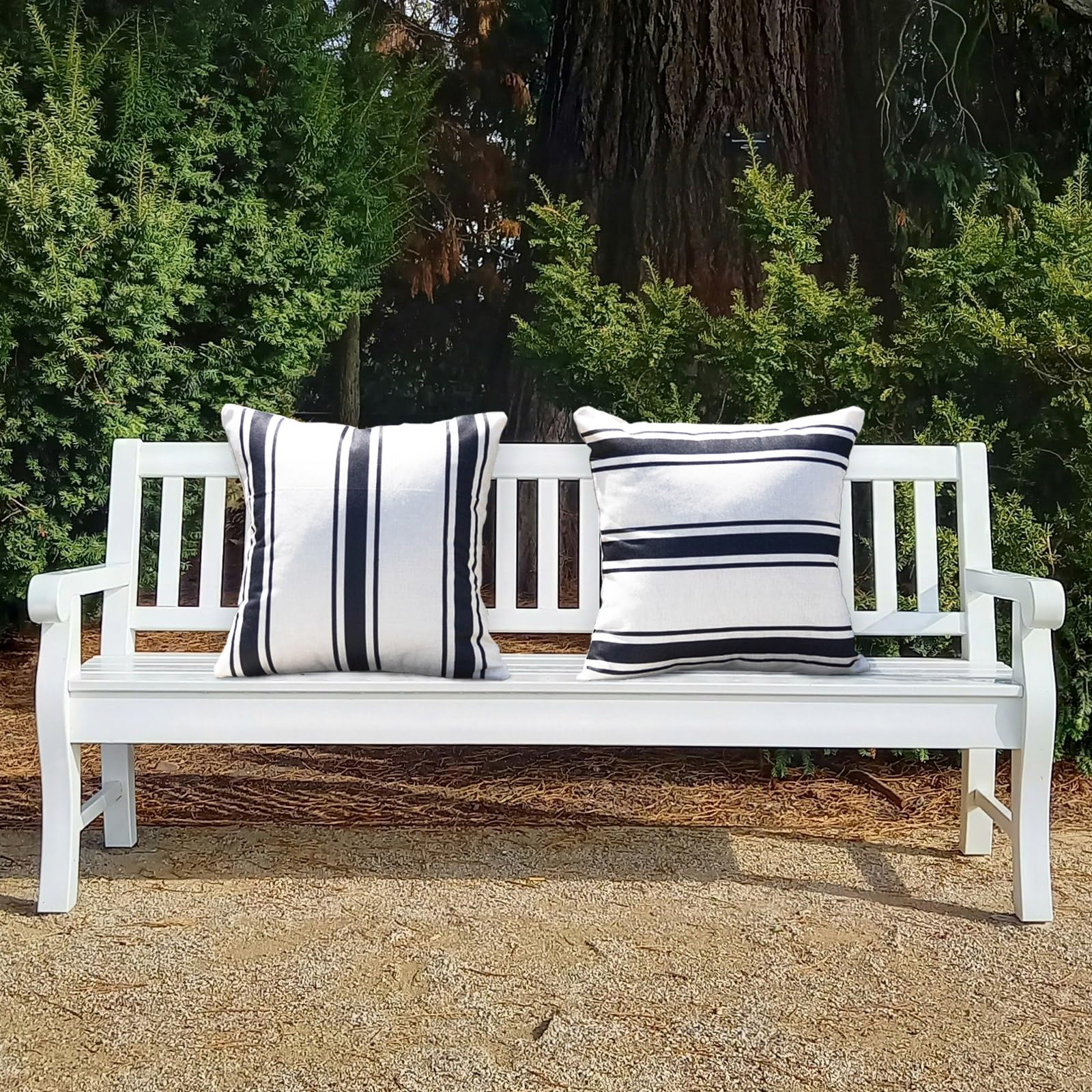 Outdoor-Kissenbezüge Set – 2 Stück, 30,5 X 50,8 Cm, Quadratisch, Reingelb, Wasserdicht Für Garten & Terrasse