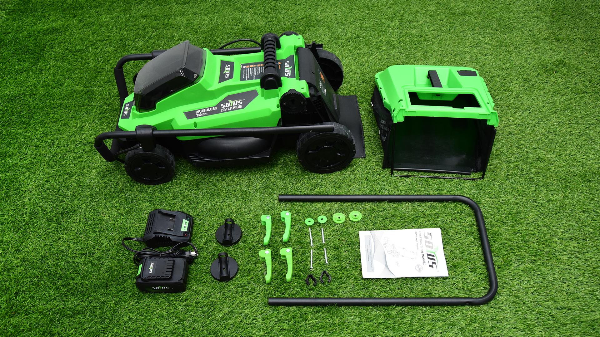 Amazon.com : SOYUS Lawn Mower Cordless, 13 Inch 20V Electric Lawn