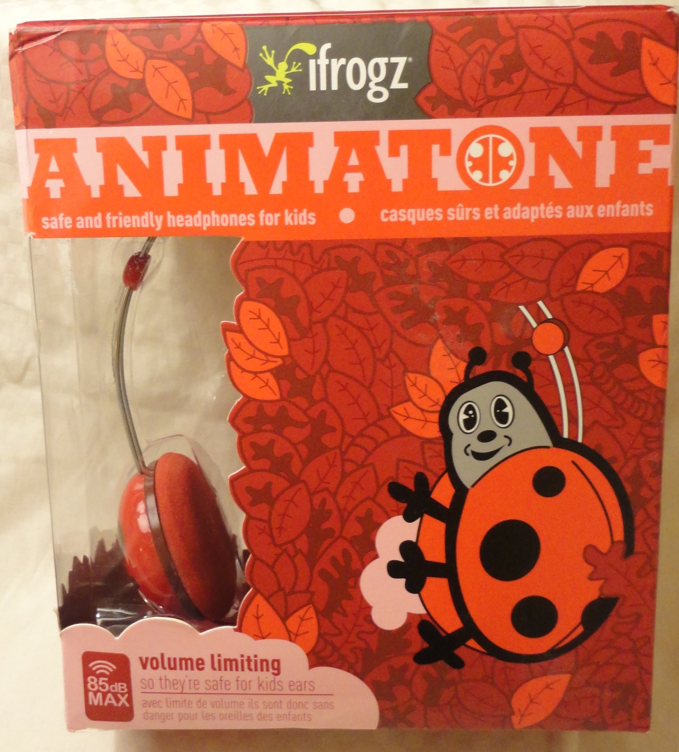 iFrogz Animatones Volume Limiting Headphones for Kids - Red