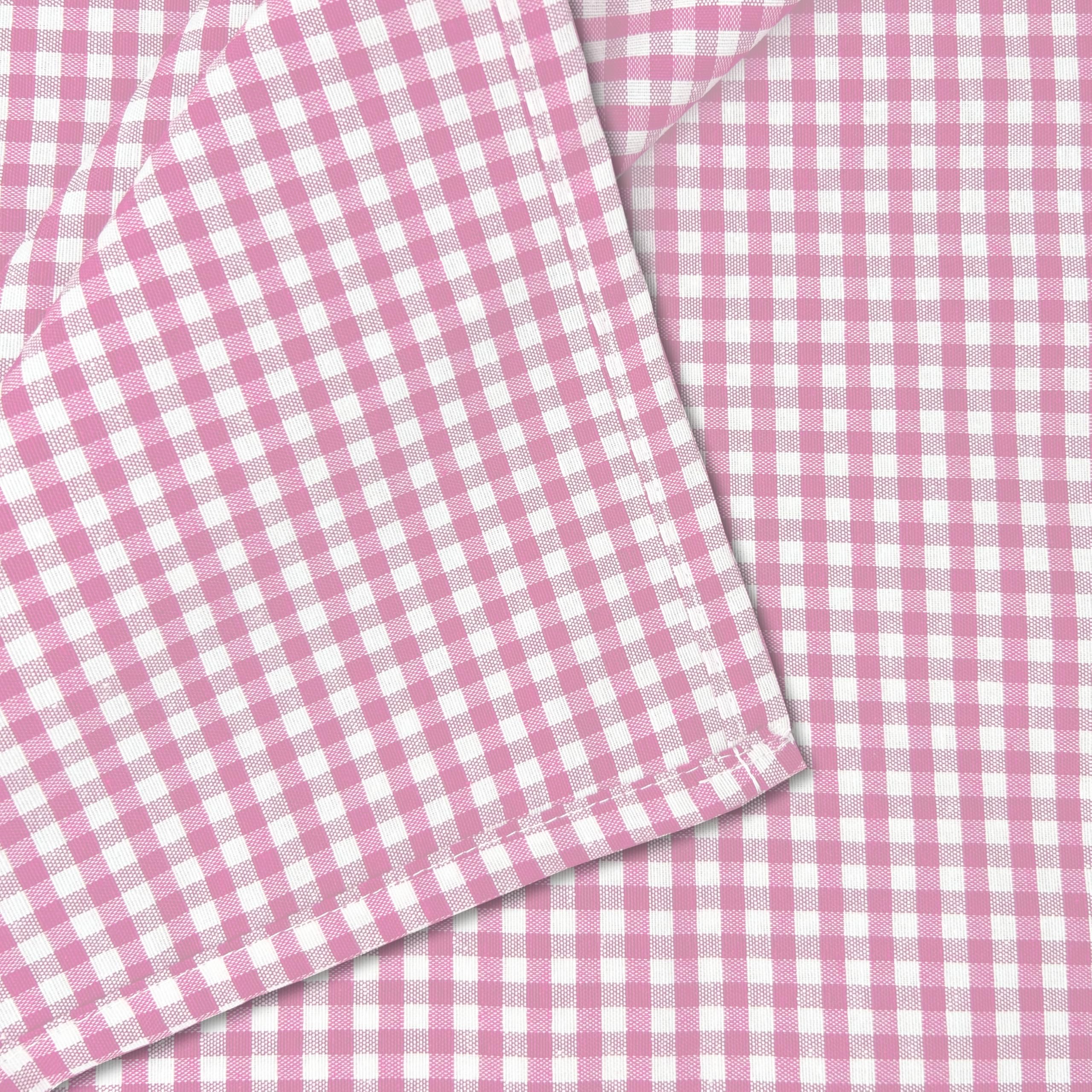 Vichy - Tovaglia confezionata in teflon - Rosa - 300 x 140 cm