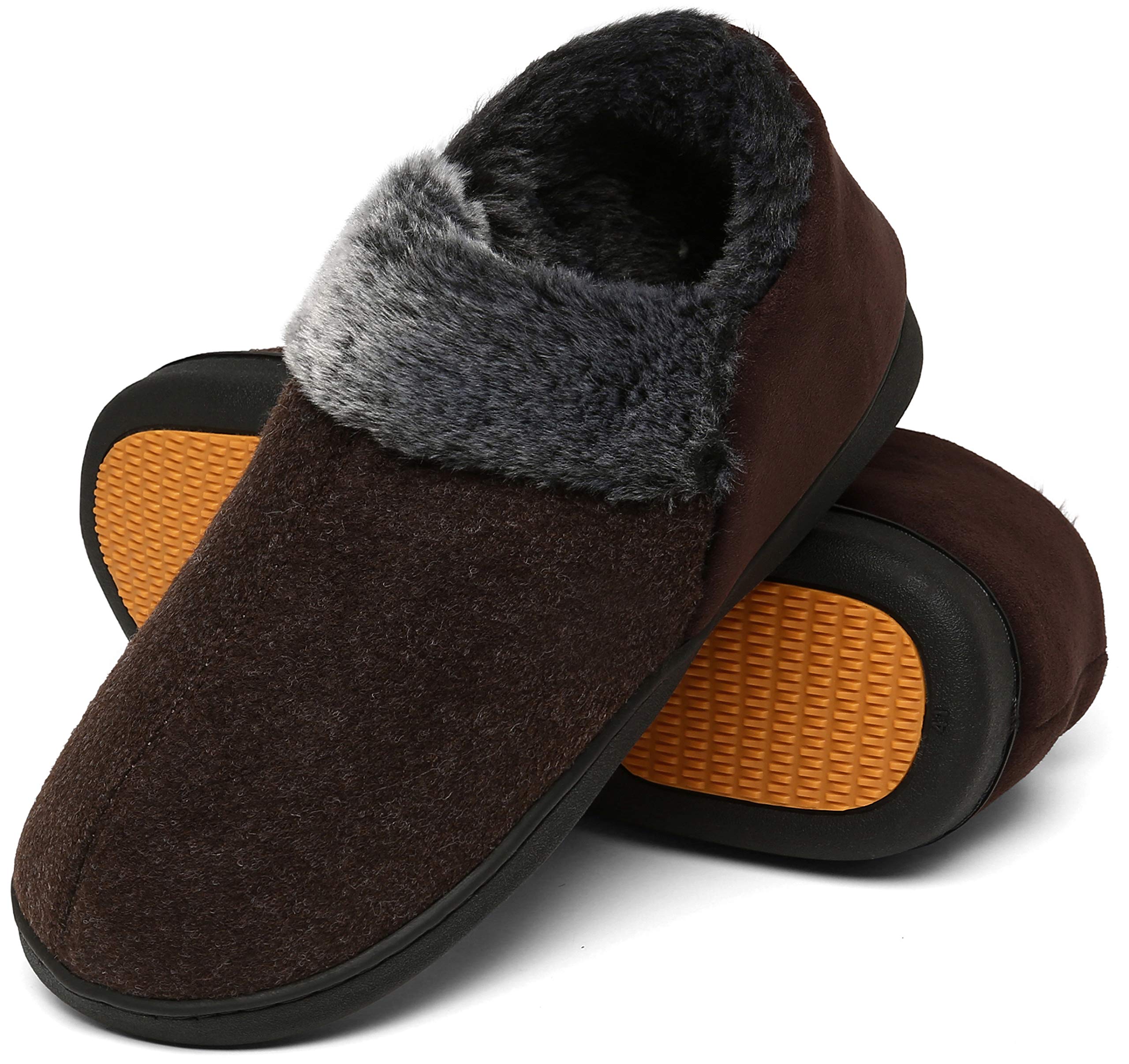 Mishansha Pantofole Uomo Ciabatte Invernali Memory Foam Pantofole Calde Gr.39-48