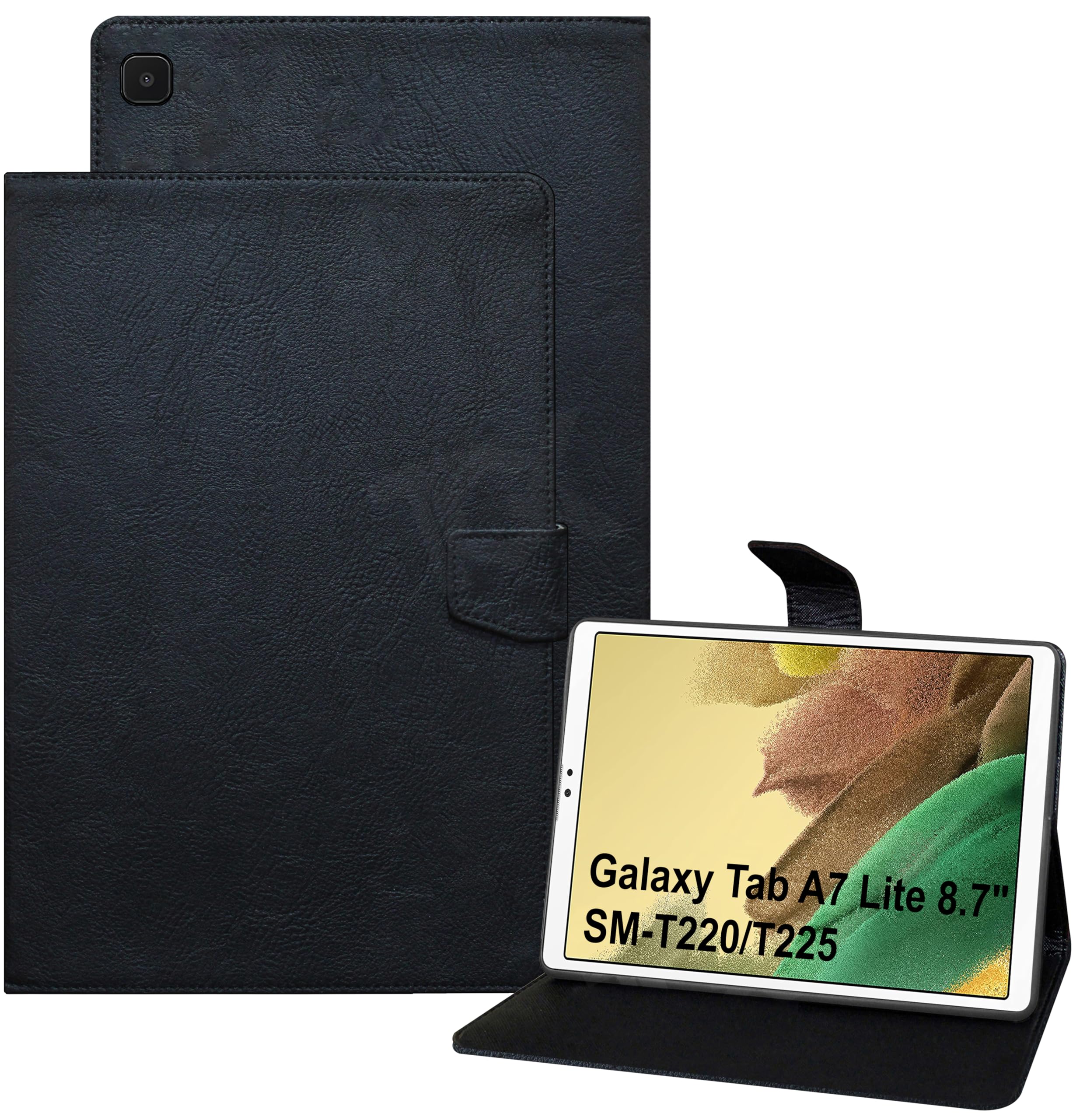 TGK Flip Cover for Samsung Galaxy Tab A7 Lite 8.7 inch Case Plain Design Black (B09GPS29JK) Amazon Price History, Amazon Price Tracker