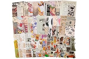 Knaid Vintage Collage Material Supplies Pack (200 Pcs)