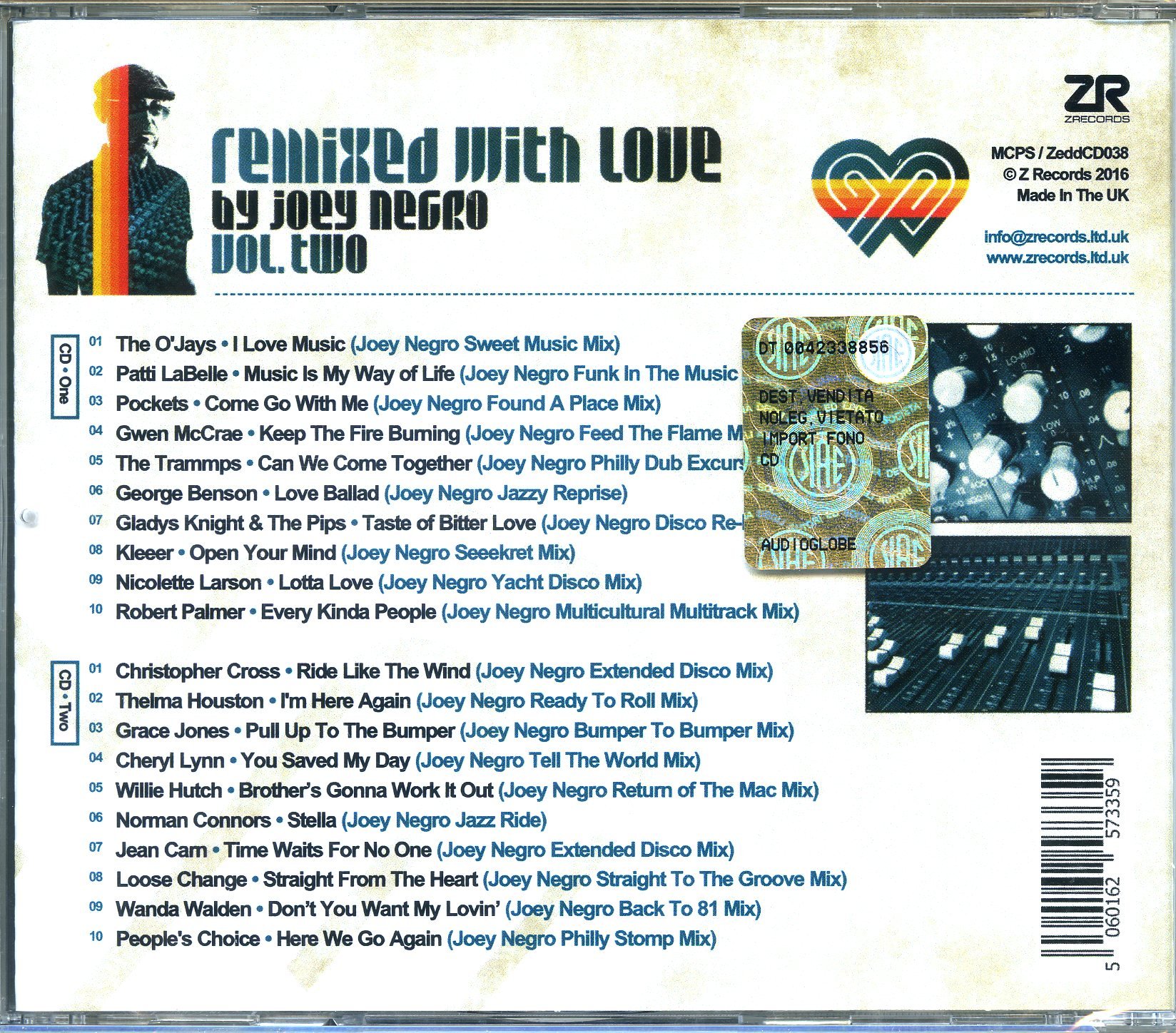 Remixed With Love By Joey Negro Vol. Two